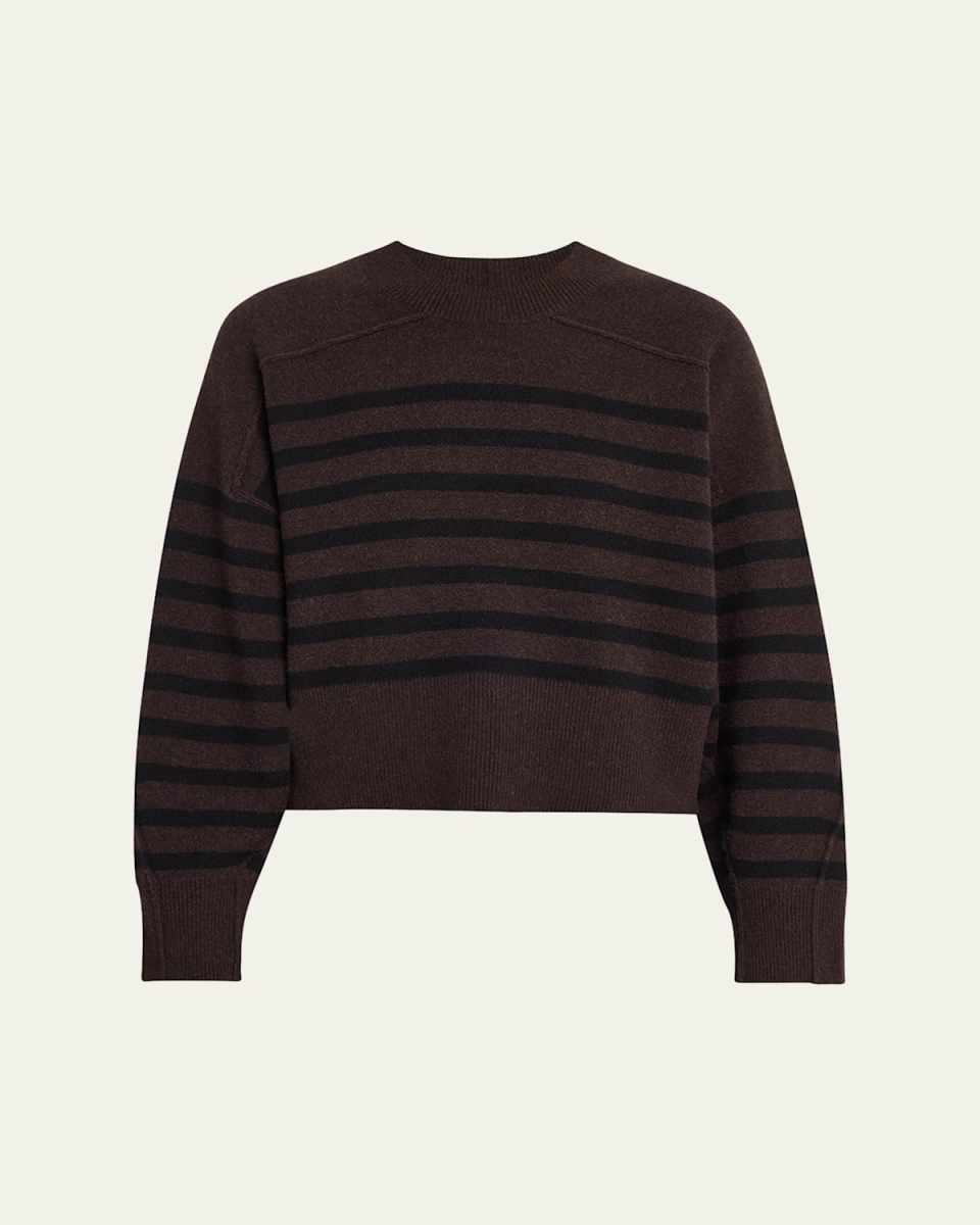 Bridget Stripe Seamed Crewneck Sweat